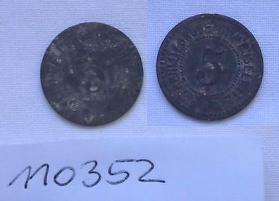 5 Pfennig Zink Not Münze ohne Jahr Prelitzgrube in Meuselwitz (110352)