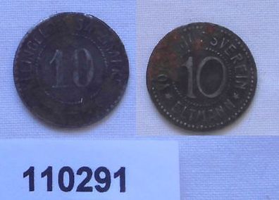 10 Pfennig Eisen Not Münze ohne Jahr Vorschussverein Eltmann (110291)