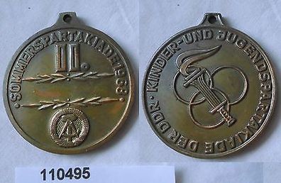 DDR Medaille II. Platz Sommerspartakiade 1968 (110495)