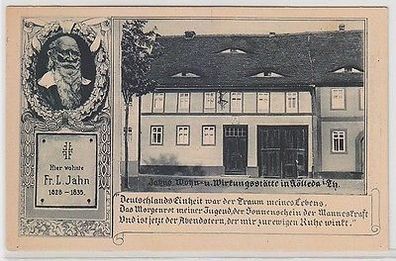 66353 Ak Jahns Wohn- und Wirkungsstätte in Kölleda in Thüringen 1933