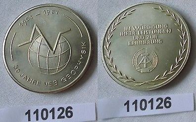DDR Medaille 30 Jahre VEB Geophysik 1951-1981 (110126)