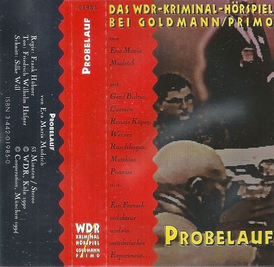 MC: Eva Maria Mudrich: Probelauf - Das WDR Kriminal-Hörspiel (1994) Goldmann / Primo