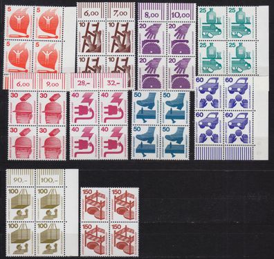 Germany BUND [1971] MiNr 0694-03 A 4er ( * */ mnh ) [01]