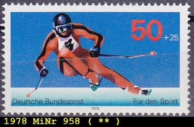 Germany BUND [1978] MiNr 0958 ( * */ mnh ) Sport