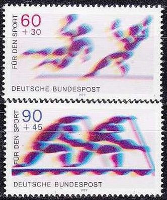 Germany BUND [1979] MiNr 1009-10 ( * */ mnh ) Sport