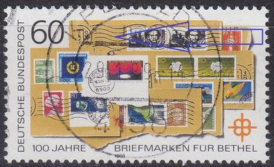 Germany BUND [1988] MiNr 1395 IV ( O/ used ) [01] Plattenfehler