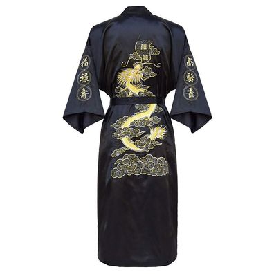 Luxuriöser Kimono-Bademantel, Nachtwäsche lose Nachtwäsche