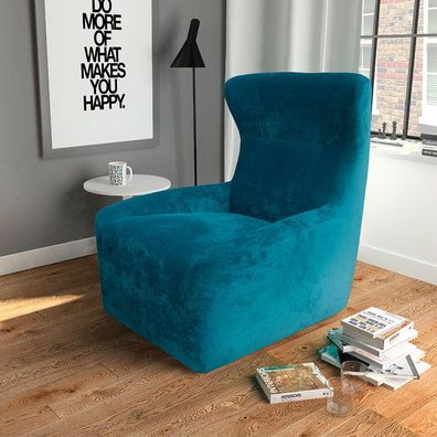 Sessel Polstersessel Fernsehsessel Loungesessel blaugrün Wohnzimmer