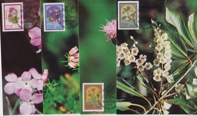Portugal [Madeira] MiNr 0086-89 ( Maxi ) Blumen