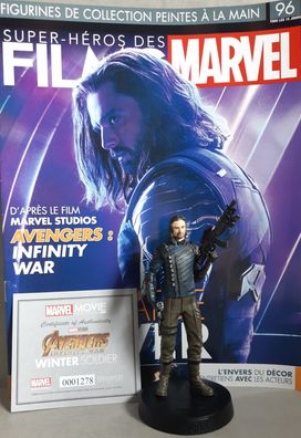 MARVEL MOVIE Collection #96 Winter Soldier Figurine Avengers: Infinity War Eaglemoss