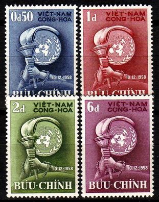 Vietnam SÜD SOUTH [1958] MiNr 0168-71 ( * */ mnh ) UNO