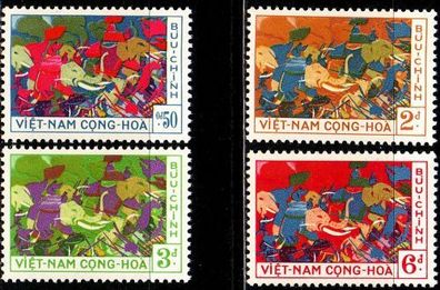 Vietnam SÜD SOUTH [1959] MiNr 0180-83 ( * */ mnh )