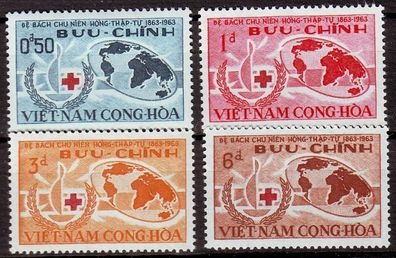 Vietnam SÜD SOUTH [1963] MiNr 0296-99 ( * */ mnh ) Rotes Kreuz