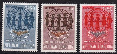 Vietnam SÜD SOUTH [1965] MiNr 0335-37 ( * / mh )
