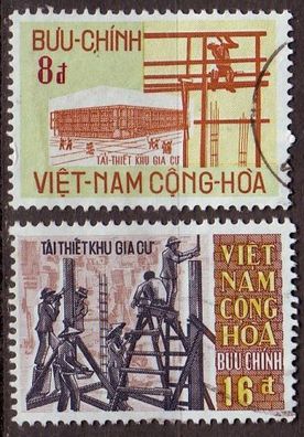 Vietnam SÜD SOUTH [1970] MiNr 0455-56 ( O/ used )