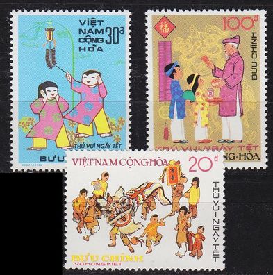 Vietnam SÜD SOUTH [1975] MiNr 0584-86 ( * */ mnh )