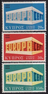 ZYPERN CYPRUS [1969] MiNr 0319-21 ( * * / mnh ) CEPT