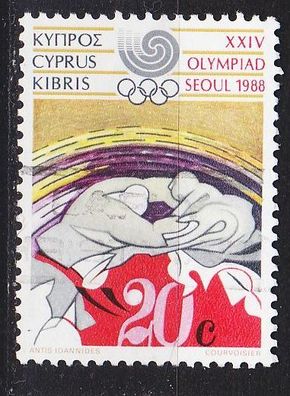 ZYPERN CYPRUS [1988] MiNr 0702 ( O/ used ) Olympiade