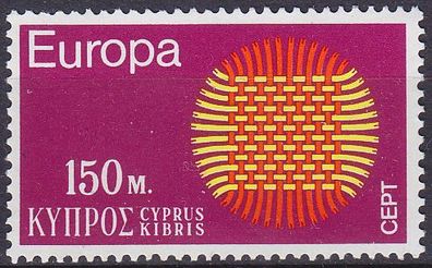 ZYPERN CYPRUS [1970] MiNr 0334 ( * * / mnh ) CEPT