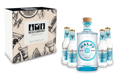 Malfy Gin Tonic Giftbox Set - Malfy Gin Originale 0,7l - 700ml (41% VOL) + 4x F