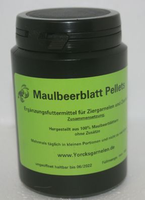 100g Maulbeerblatt Futtersticks für Garnelen, Zierfische, Krebse - Sticks - Pellets