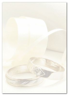 25 Blatt Motivpapier Briefpapier Hochzeit DIN A4 (MPA-5249) Ringe Heirat