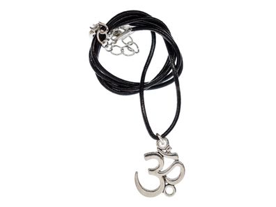 Om Symbol Mantra Mul Kette Yoga Halskette Anhänger Miniblings Yogi Yogini Leder