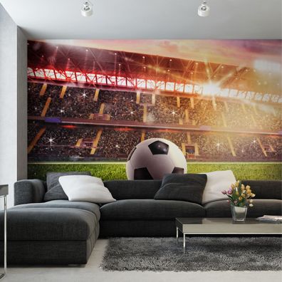 Muralo Selbstklebende Fototapeten XXL Wohnzimmer Fußball Stadion 3454