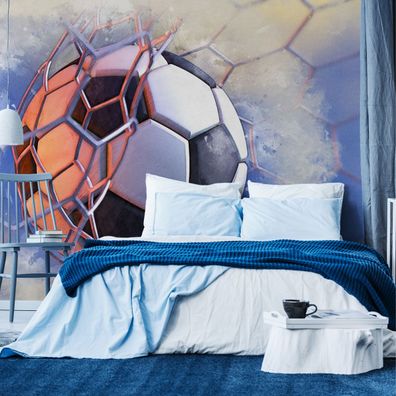 Muralo Selbstklebende Fototapeten XXL Wohnzimmer Fußball Tor 3D 3473