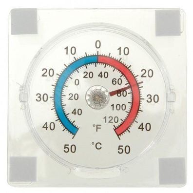 Thermometer Scheibenthermometer 7,5x7,5cm Fensterthermometer Außenthermometer