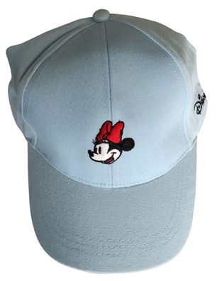 Disney Minnie Maus Kappe, Base Cape für Kinder, Blau, 100% Baumwolle, Gr. 52 cm