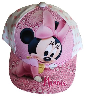 Disney Minnie Maus Kinder Kappe, Base Cap, Cap Minnie Baby, Weiß, Gr. 48