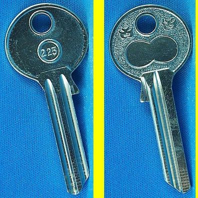 Schlüsselrohling Börkey 225 für verschiedene Union Profilzylinder