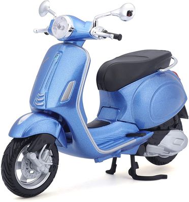 Maisto 32721 - Modellroller - Vespa Roller Primavera 150 (blau, Maßstab 1:12)