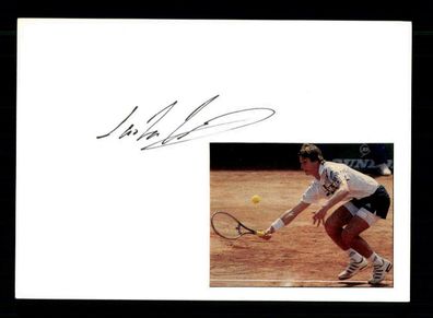 Carlos Costa Tennis Original Signiert + A 217264