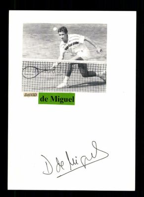 David de Miguel Tennis Original Signiert + A 217297