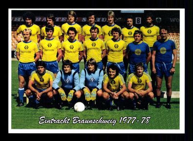 Eintracht Braunschweig Mannschaftskarte 1977-78