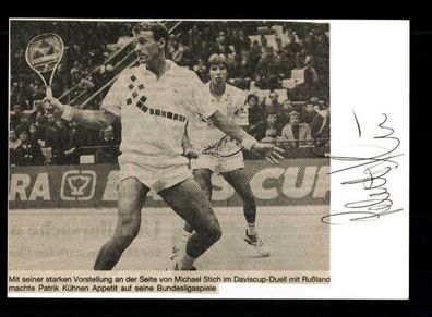 Patrick Kühn Tennis Original Signiert + A 217242