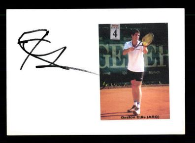 Gaston Etlis Tennis Original Signiert + A 217295