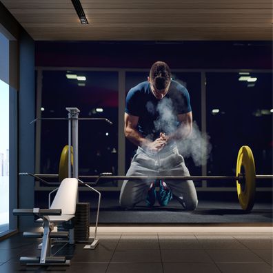 Muralo Selbstklebende Fototapeten XXL Fitness Gewichtheber Sport 3D 4045