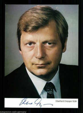 Eberhard Diepgen MdA Autogrammkarte 80er Jahre Original Signiert + A 216323