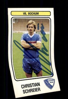 Christian Schreier VFL Bochum Panini Sammelbild 1983 Original Signiert+ A 216861
