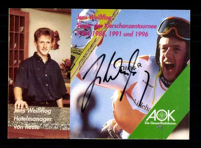 Jens Weissflog Skispringen Autogrammkarte Original Signiert + A 217163