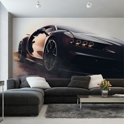 Muralo Selbstklebende Fototapeten XXL Jugend sportliches Auto 3D 2662