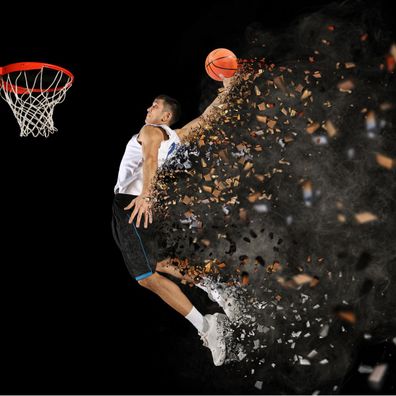 Muralo Selbstklebende Fototapeten XXL Basketballspieler SPORT 3D 3258