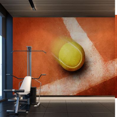 Muralo Selbstklebende Fototapeten XXL Büro TENNIS Sport Ball 3D 3999