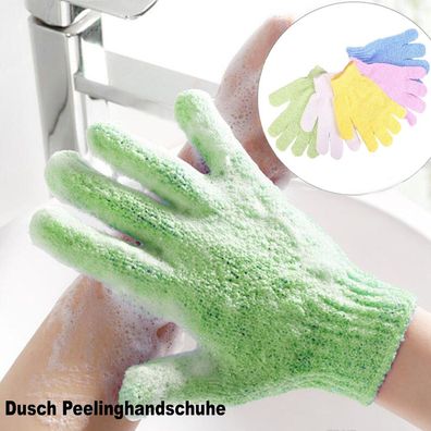 Massage Handschuh Duschhandschuh Peeling Reinigung Handschuh Peeling 2 Stück