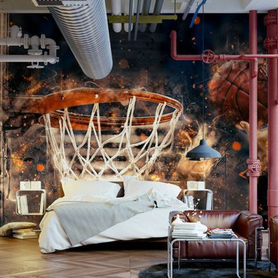 Muralo Selbstklebende Fototapeten XXL Basketball Abstraktion 3254