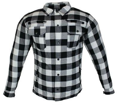 Motorrad- & Flanell-Holzfällerhemd mit KEV ARAMID Lumber Jacke Biker Hemd
