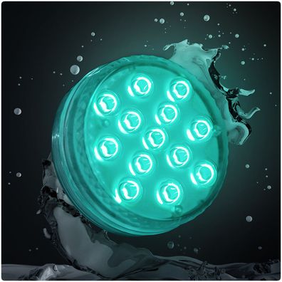 Precorn Poolbeleuchtung LED Unterwasser Licht inkl Fernbedienung mit 13 LED